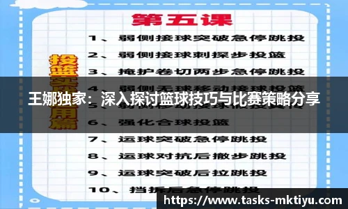 王娜独家：深入探讨篮球技巧与比赛策略分享